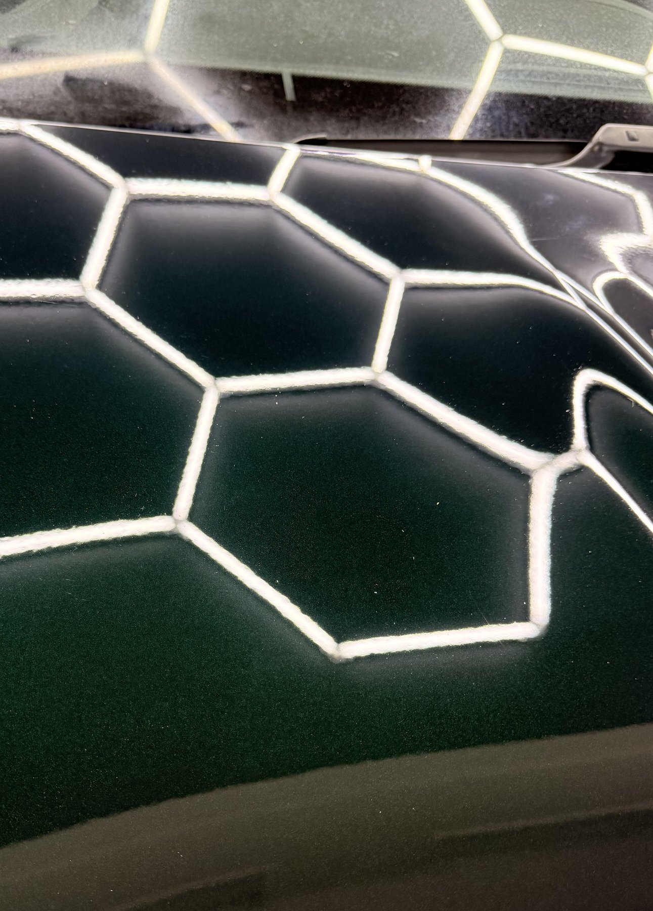 Paintwork after machine paint correction with swirl marks removed